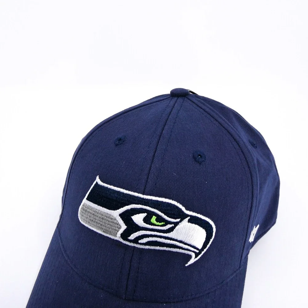 Seattle Seahawks Hat Boys Blue '47 Brand Strap Back‎ Cap Football NFL Youth New
